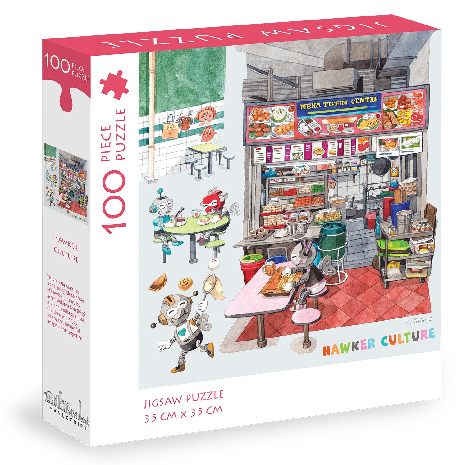 Hawker Culture a 100 Pieces Jigsaw Puzzle