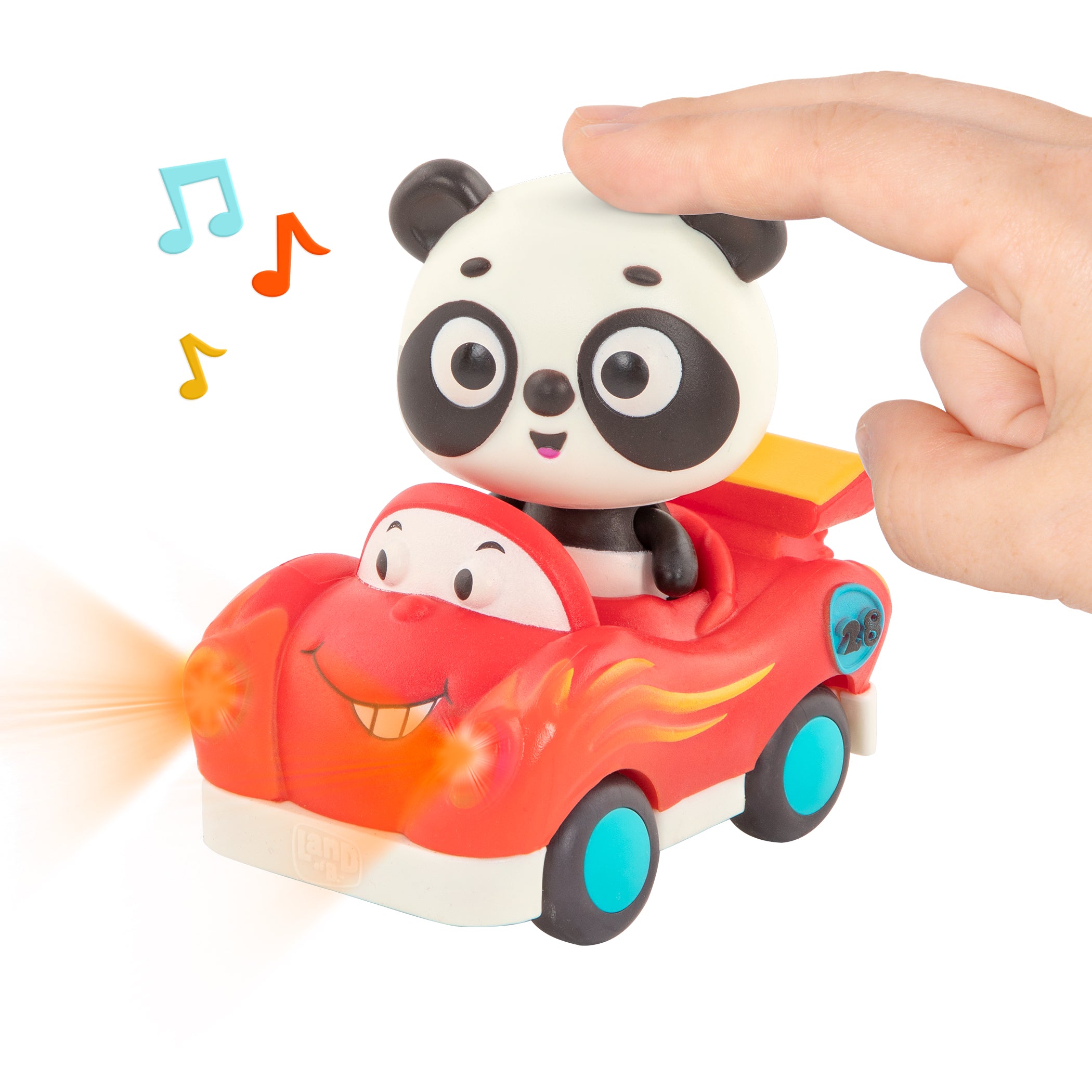 3-Pack Mini Light-Up Vehicle with Toy Animals Riders