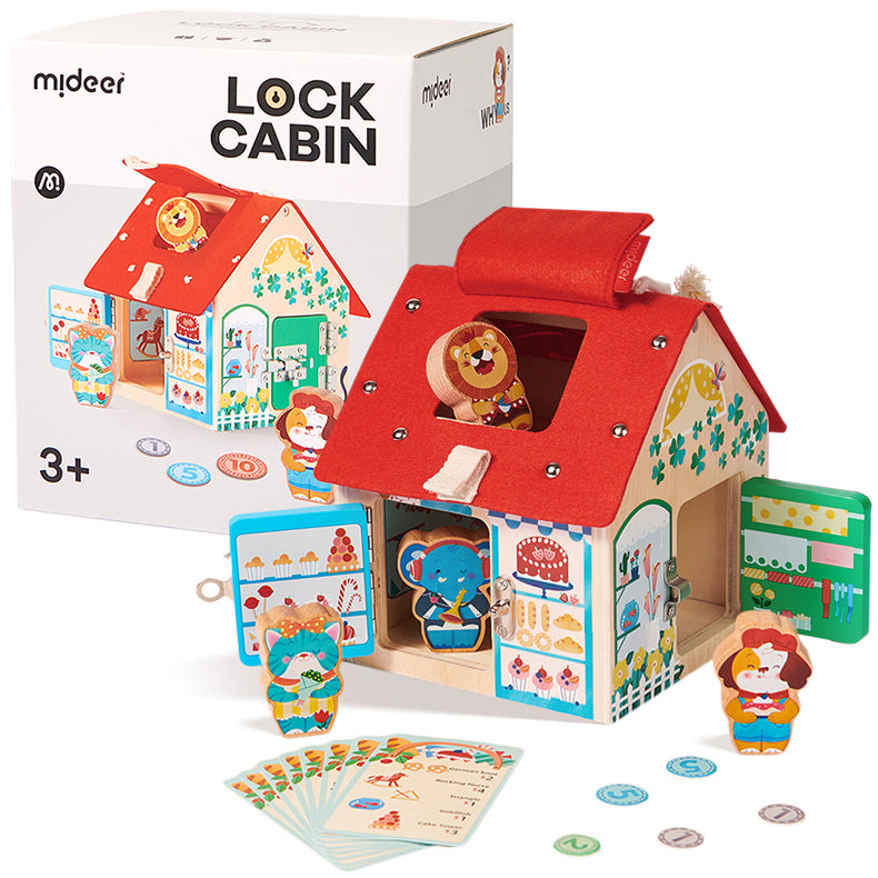 Lock Cabin - Montessori Toy