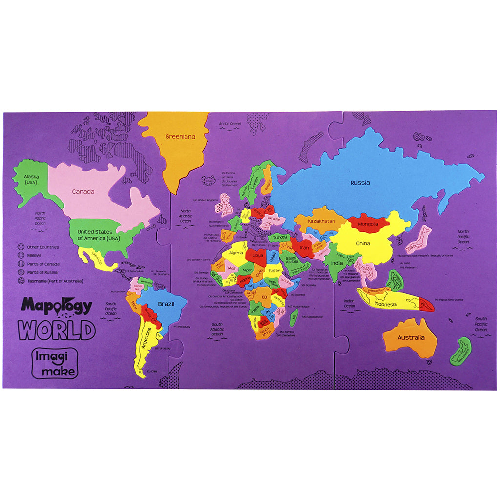 Imagimake Mapology: World Jigsaw Puzzle