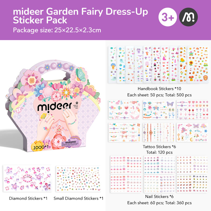 Garden Fairy Dress Up Sticker Pack 1000+P