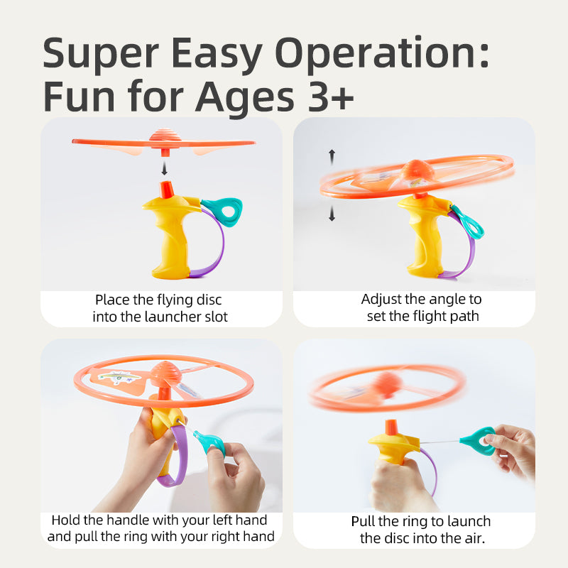 Flying Disc Launcher Toy - Flying Propeller