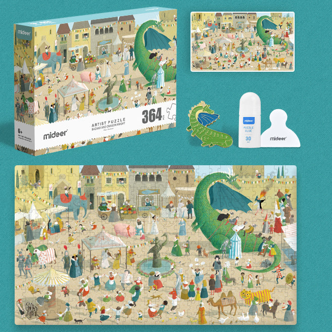 Artist Puzzle: Bazaar And Dragon Knight 364P