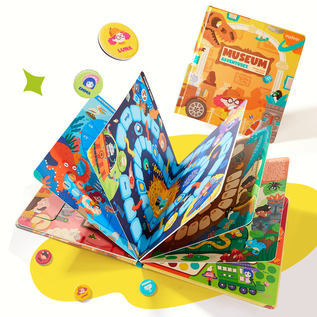 6-in-1 Portable Board Game Book: Museum Adventures – TOYTAG