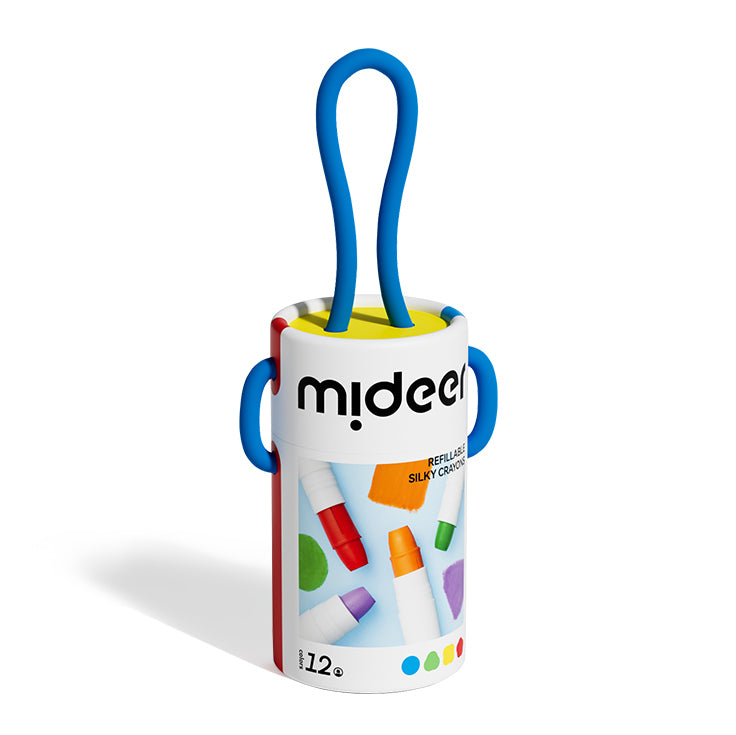 Vibrant & Safe Silky Quick-Dry Crayons - Colourful Bucket