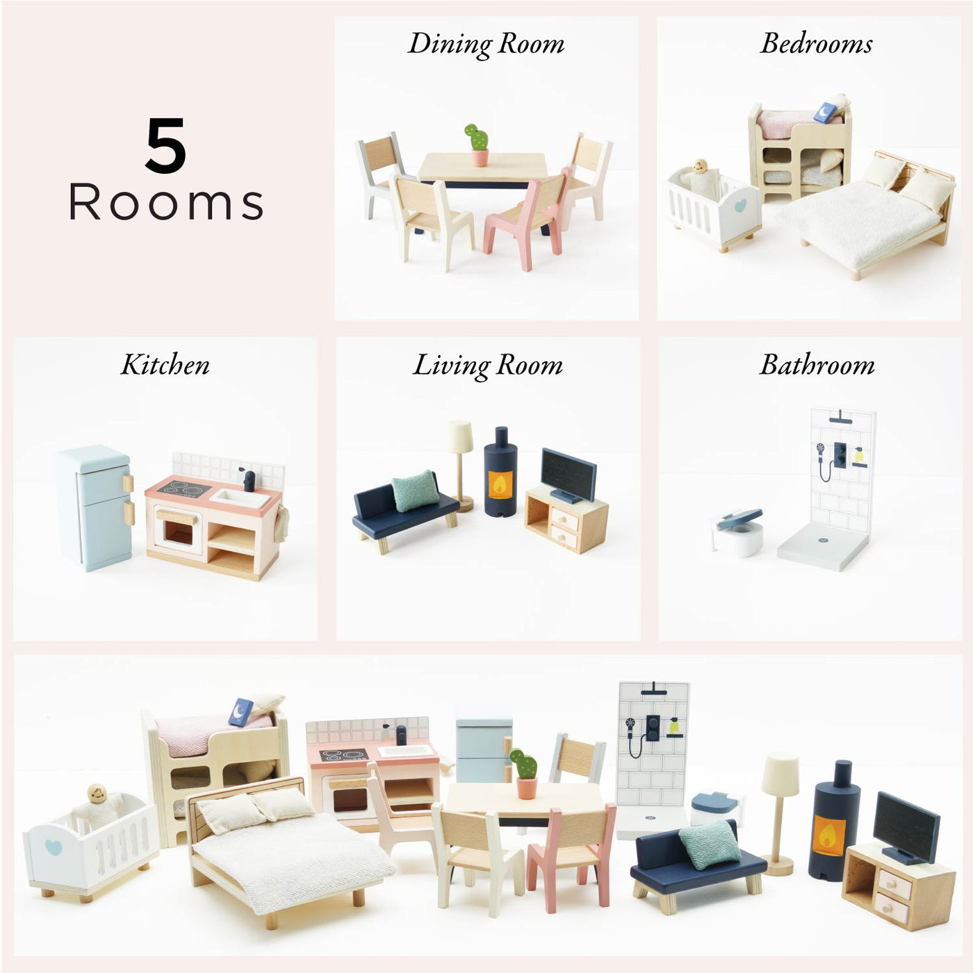 Le Toy Van Complete Dolls house Furniture Set