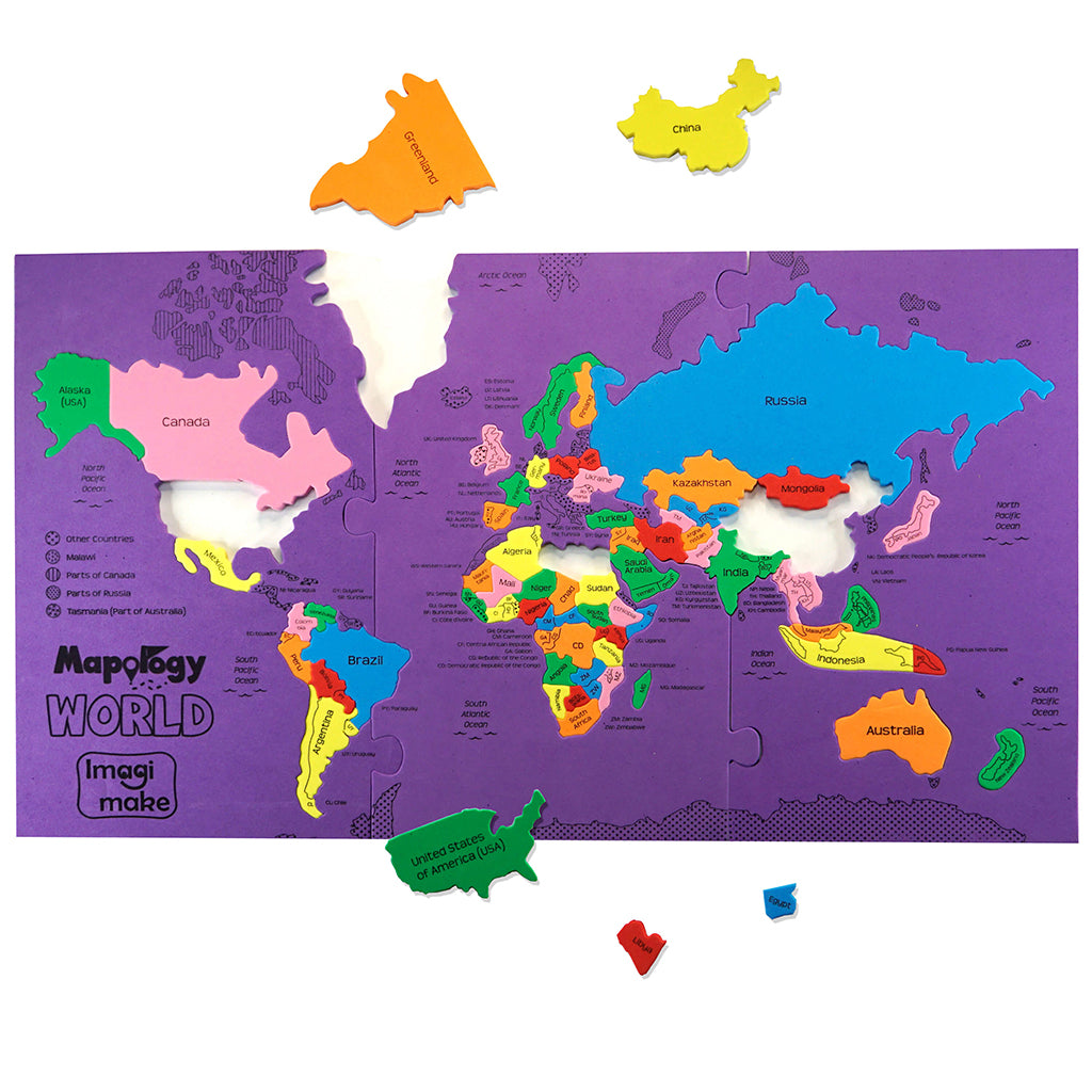 Imagimake Mapology: World Jigsaw Puzzle