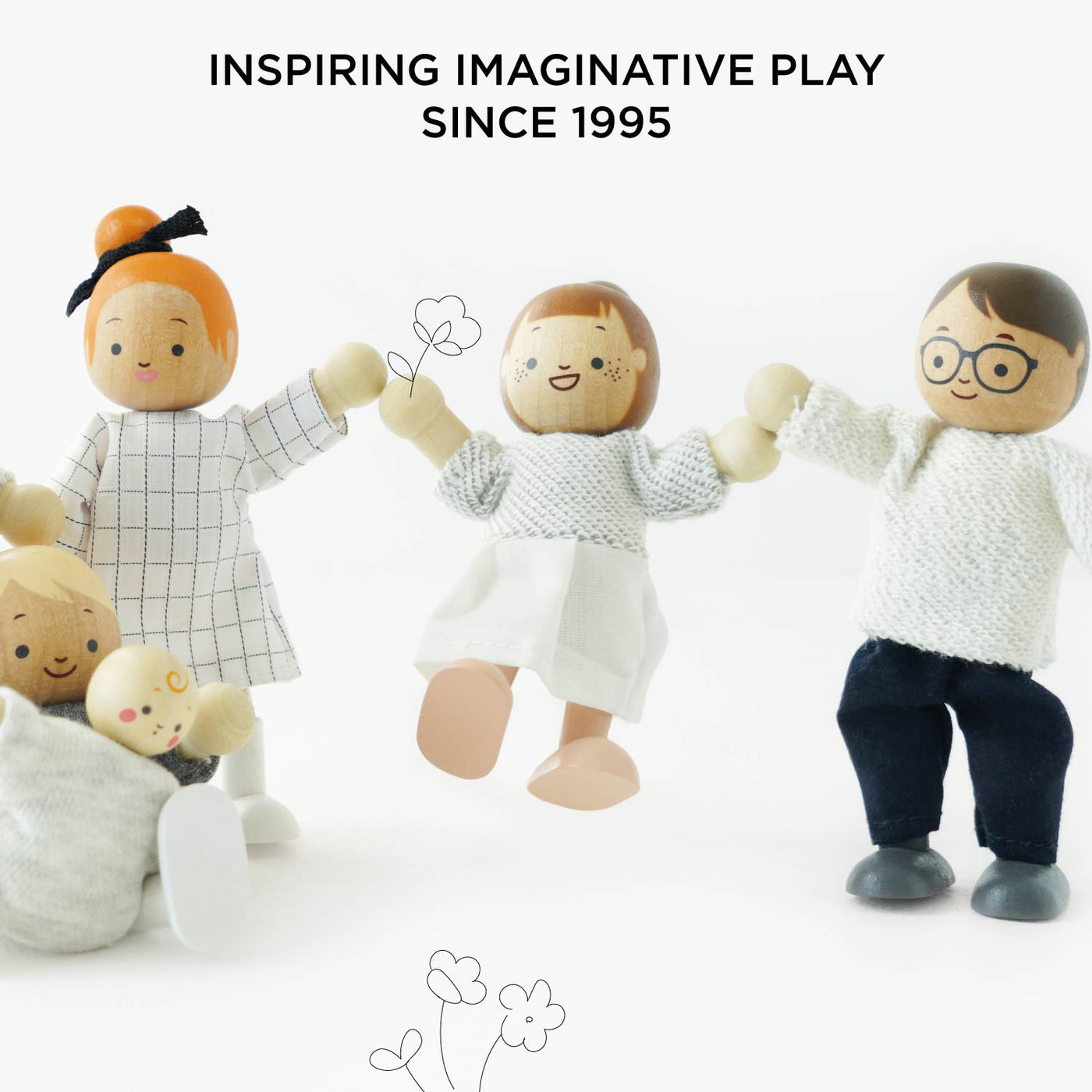 Le Toy Van Wooden Dolls House Family