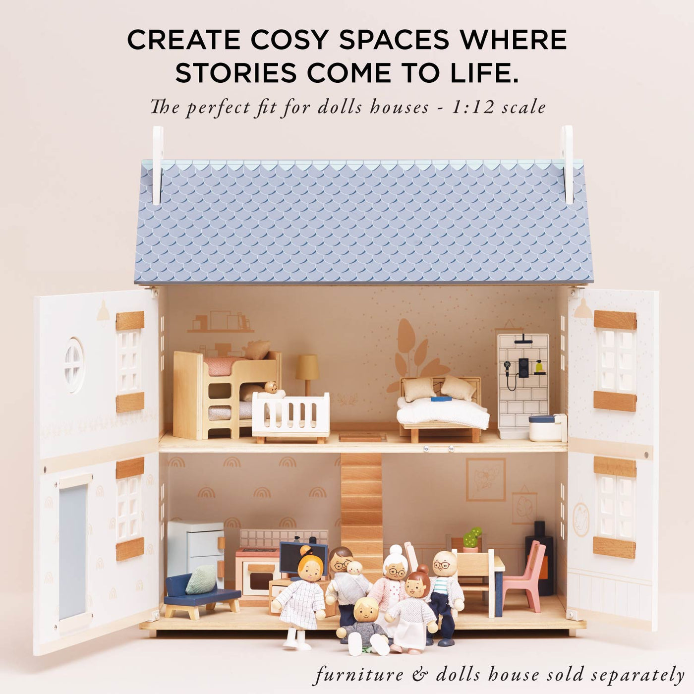 Le Toy Van Wooden Dolls House Family