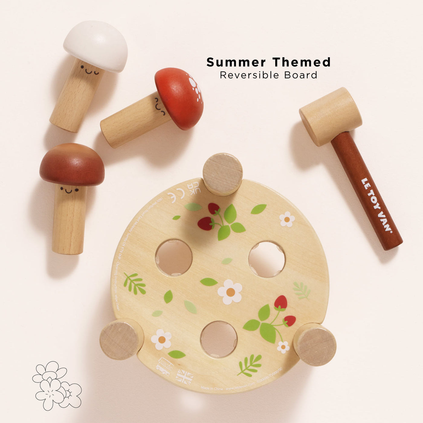 Le Toy Van Woodland Mushroom Hammer Game