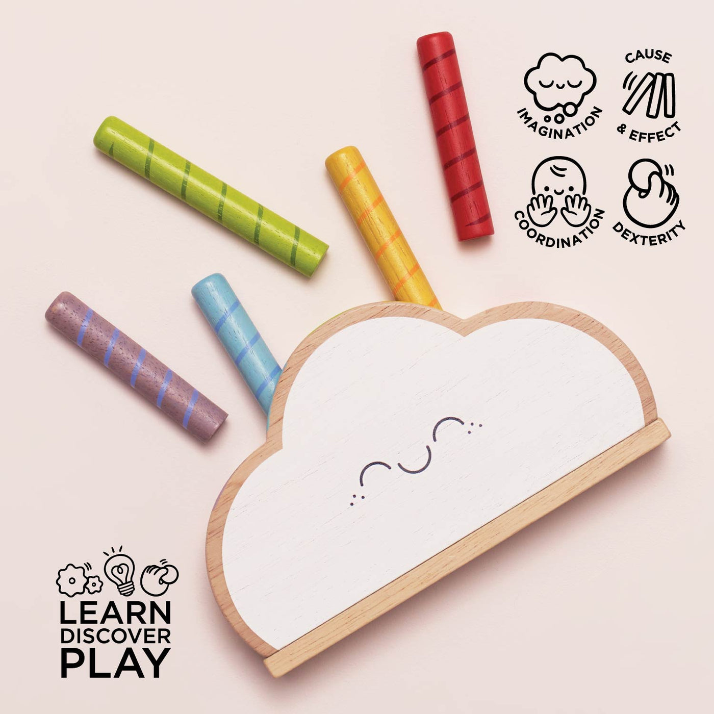 Le Toy Van Rainbow Cloud Pop-up Toy