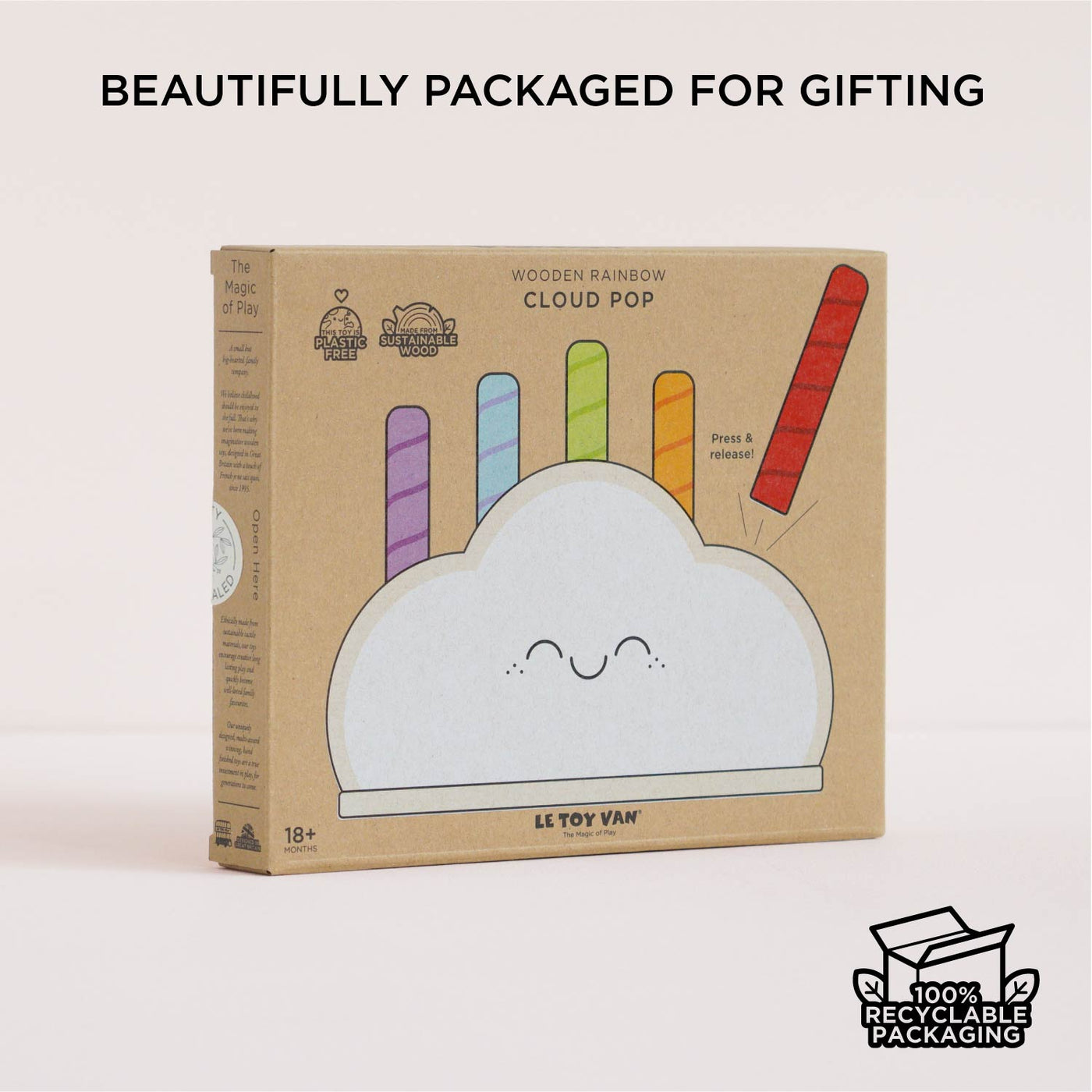 Le Toy Van Rainbow Cloud Pop-up Toy