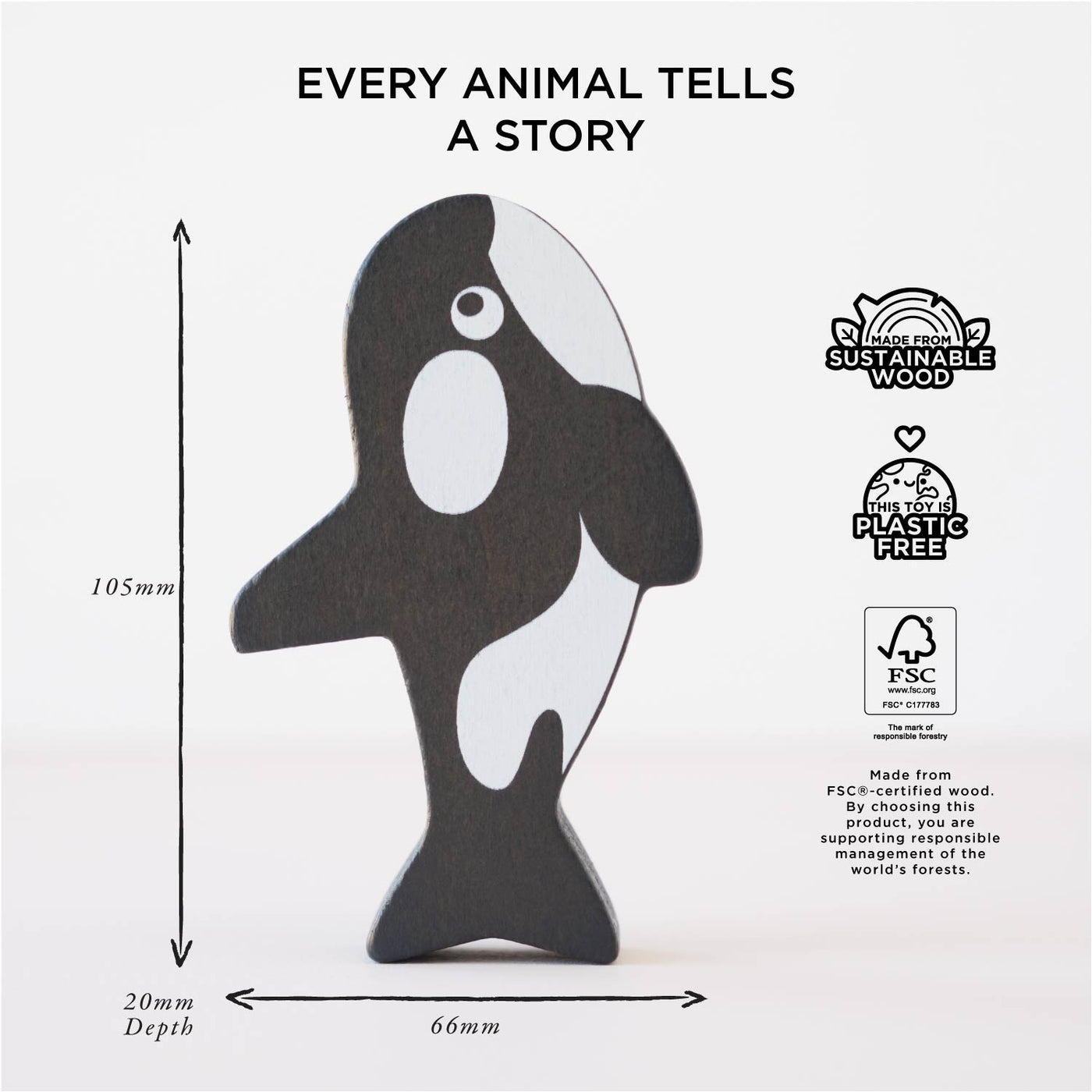 Le Toy Van Ocean Life Stacking Animals & Bag