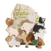 Le Toy Van Farmyard Stacking Animals & Bag