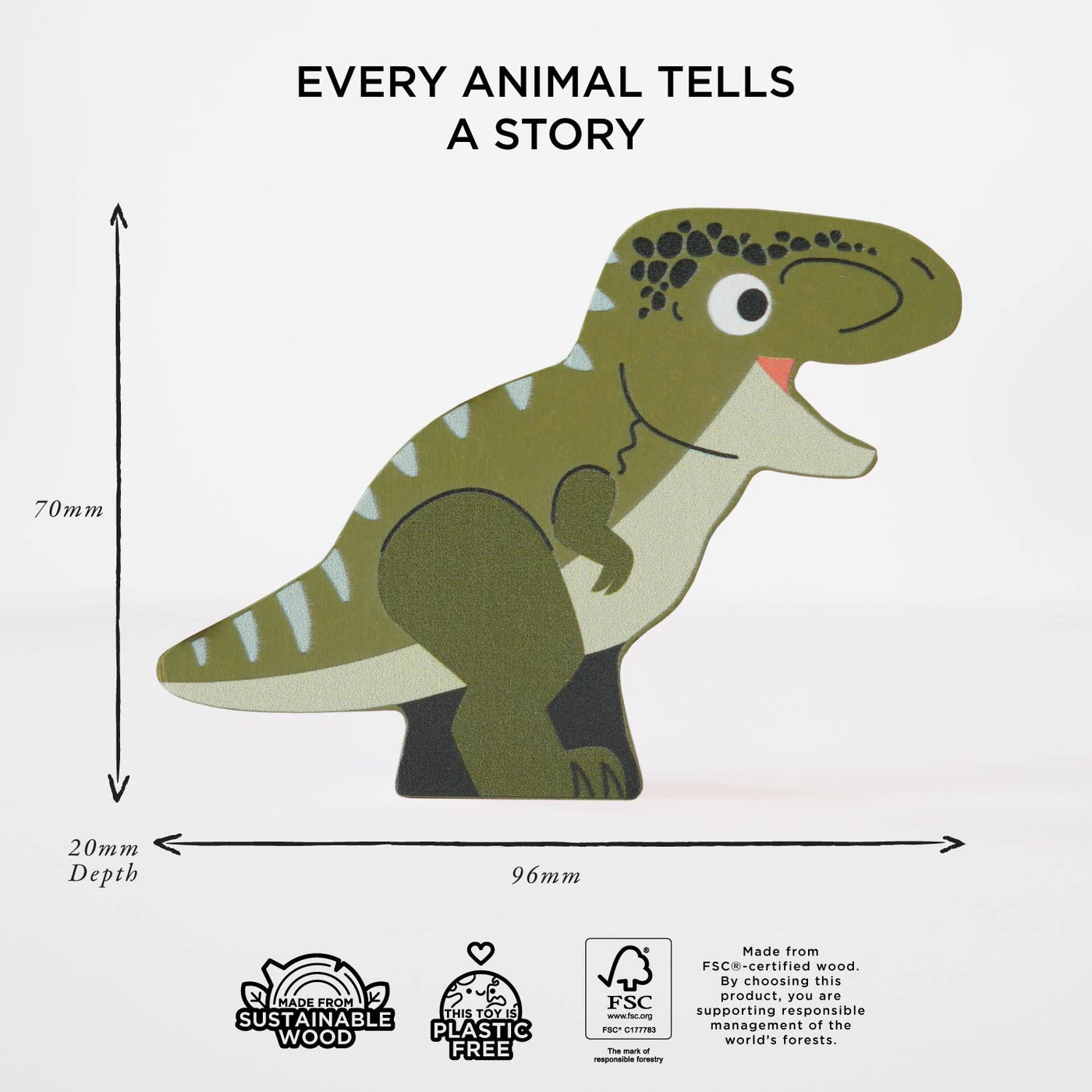 Le Toy Van Jurassic Stacking Dinosaurs & Bag