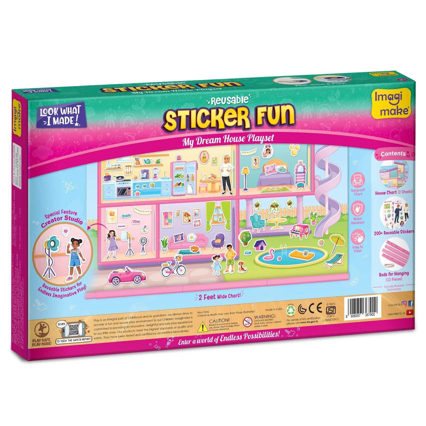 Imagimake Sticker Fun - My Dream House Playset