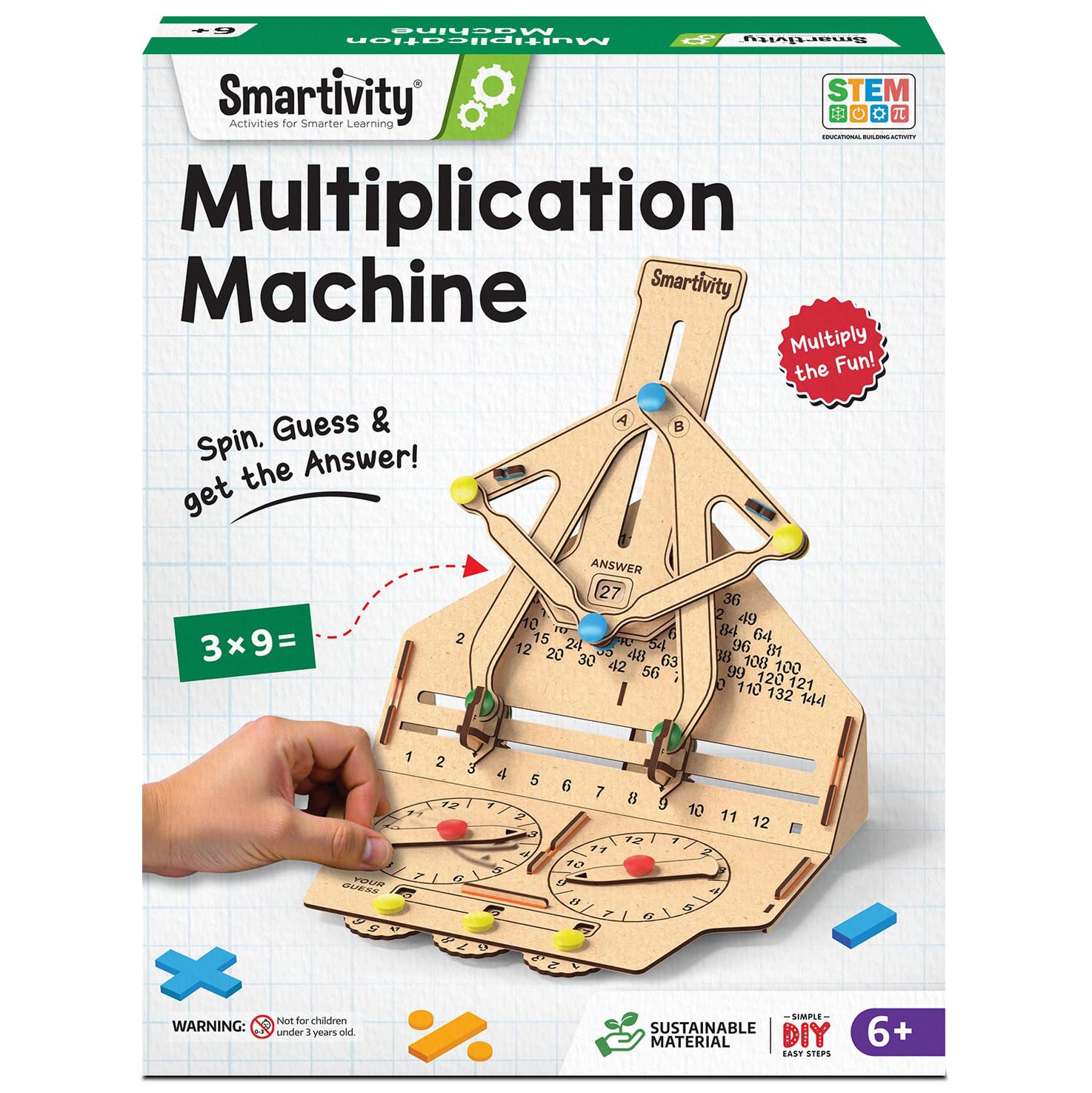 Multiplication Machine Toy Smartivity Multiplication Machine DIY STEM Construction Toy – TOYTAG