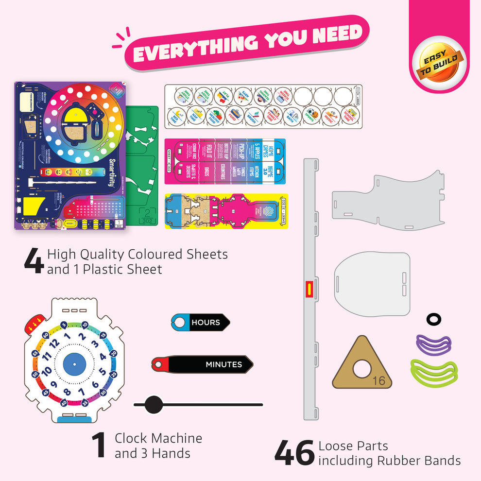 Smartivity Interactive Clock DIY STEM Construction Toy