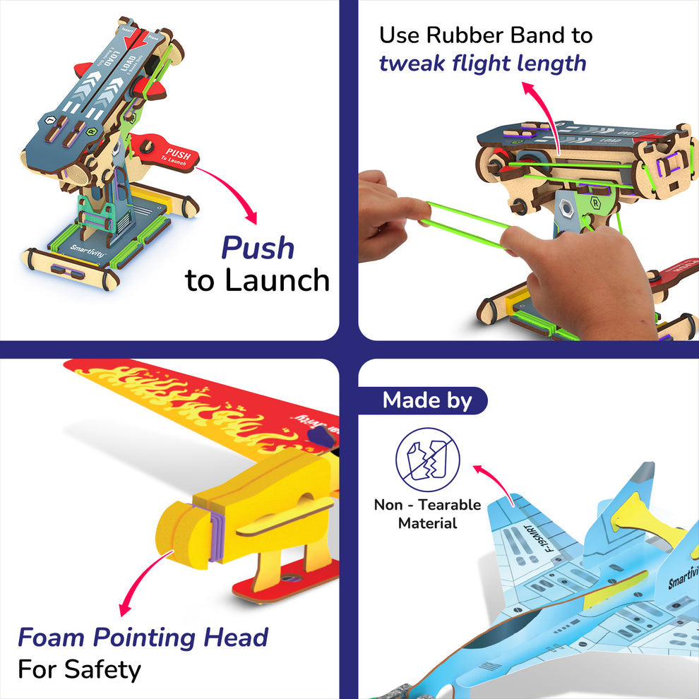 Smartivity Airplanes Launcher DIY STEM Construction Toy