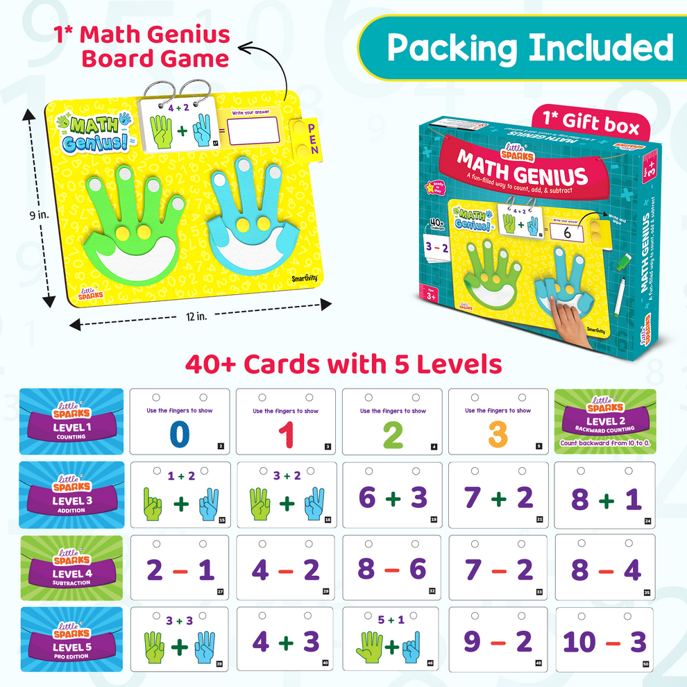 Smartivity Little Sparks Math Genius Early Learning Kit