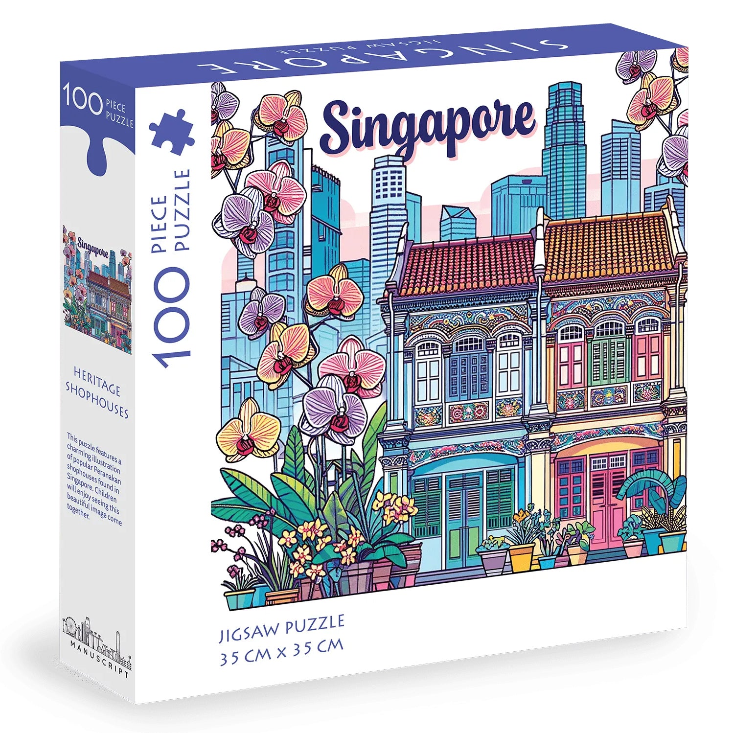Singapore Heritage Shophouses 100-Piece Jigsaw Puzzle | TOYTAG