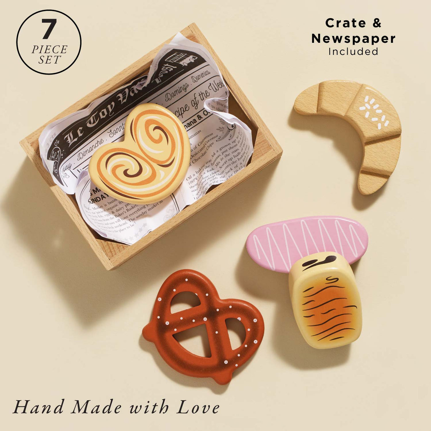 Le Toy Van Bakery & Patisserie Wooden Market Crate