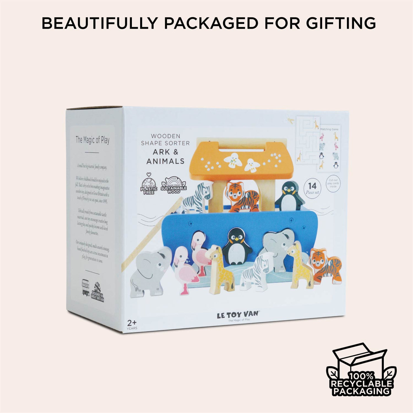 Le Toy Van Noah's Ark & Animals Shape Sorter
