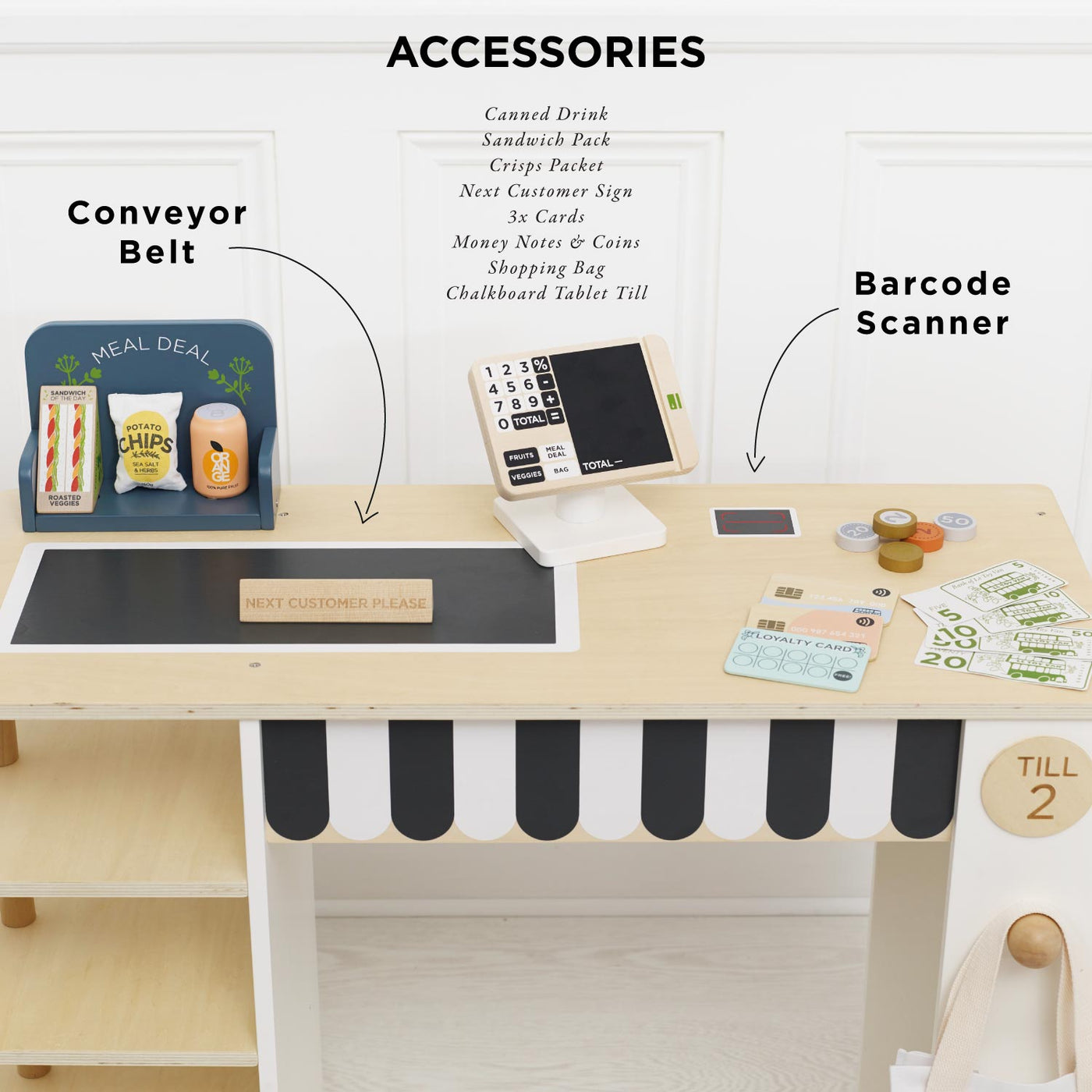 Le Toy Van Supermarket Till Checkout & Accessories