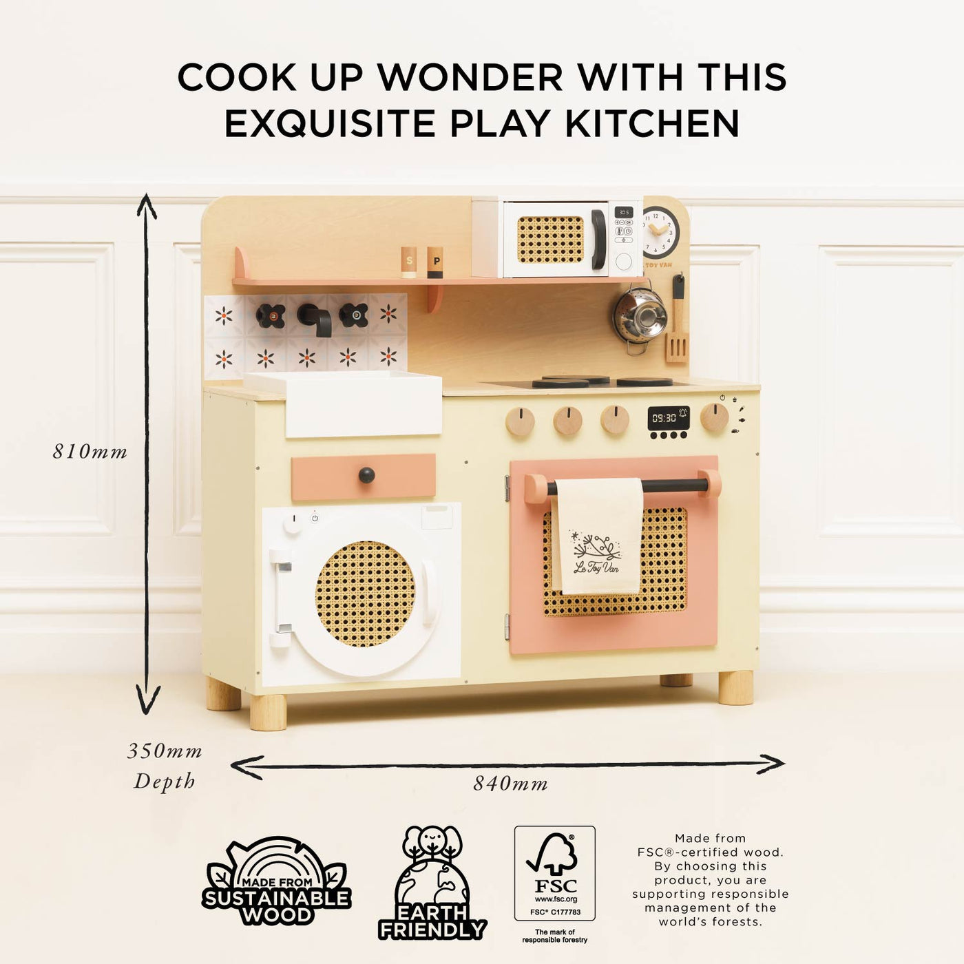 Le Toy Van Family Size Wooden Play Kitchen