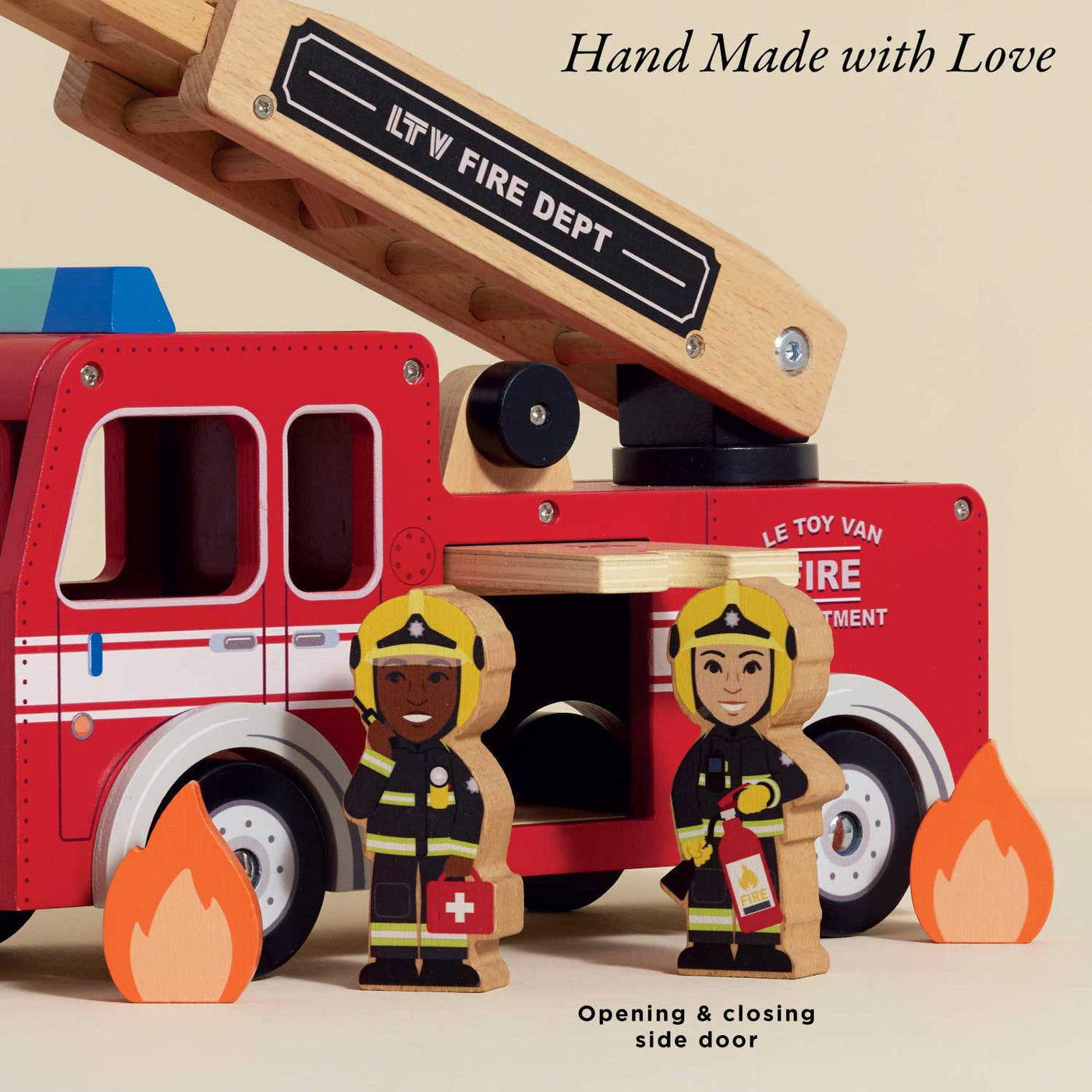 Le Toy Van Toy Fire Engine & Characters