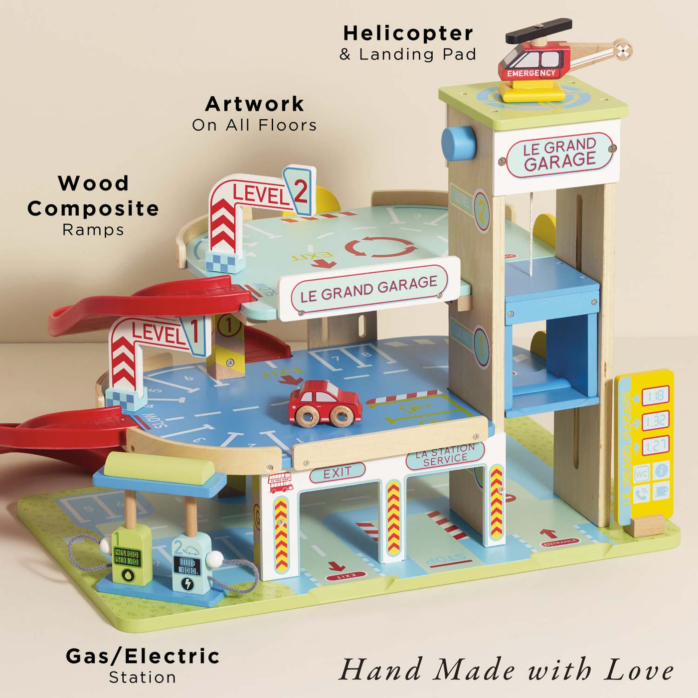 Le Toy Van Le Grand Wooden Garage