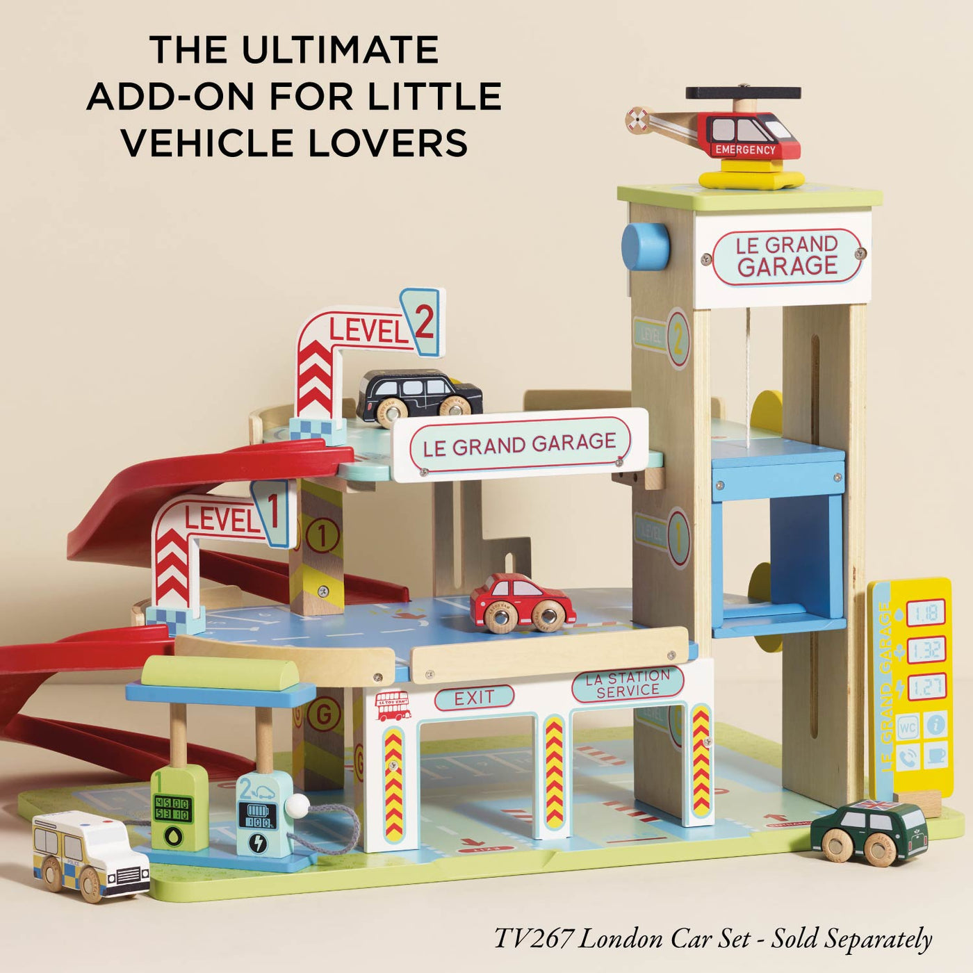Le Toy Van Le Grand Wooden Garage