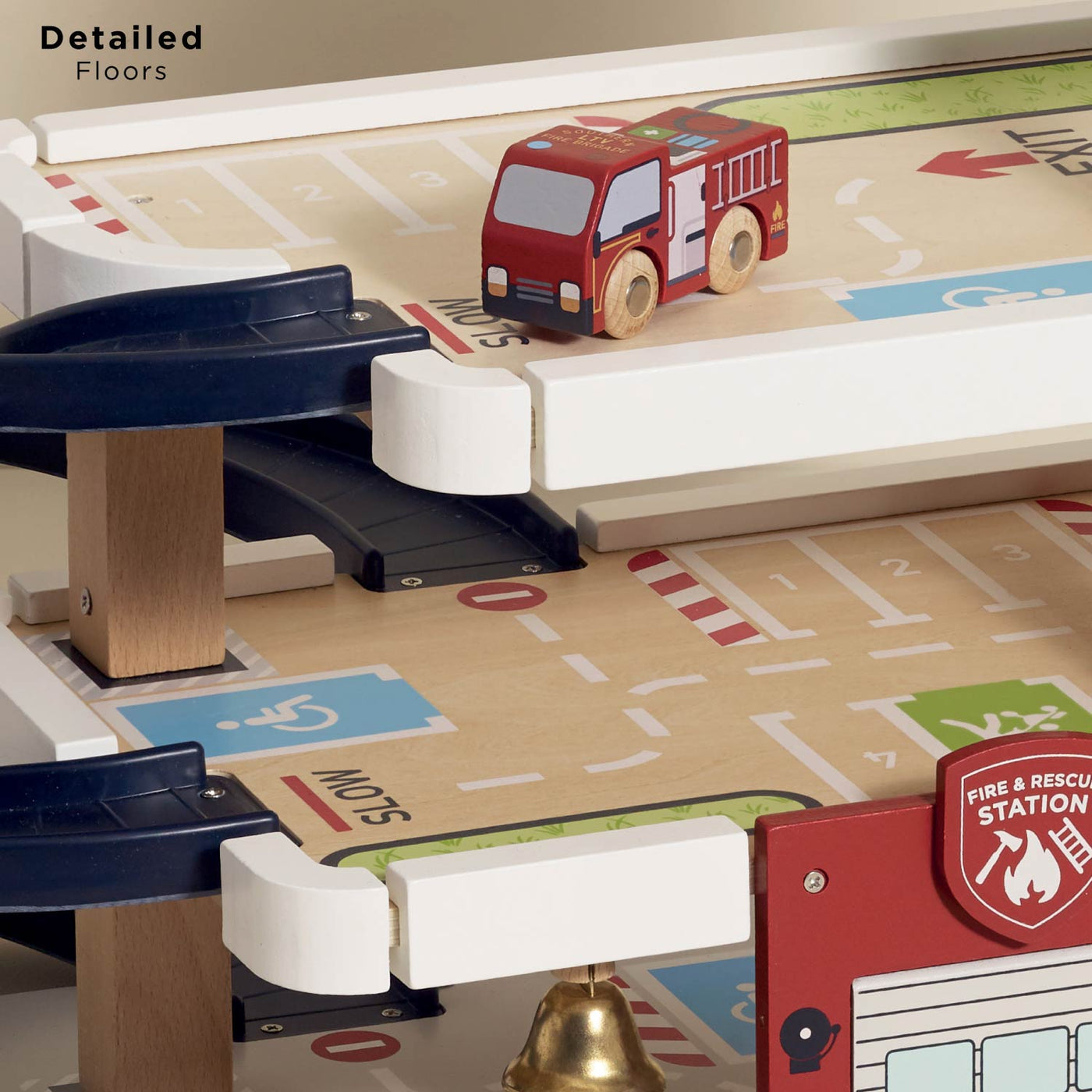 Le Toy Van Fire & Rescue Wooden Garage