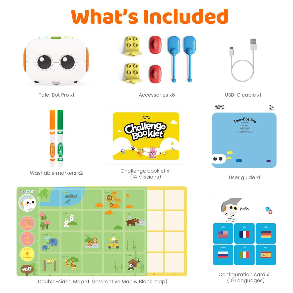Tale-Bot Pro Hands-on Coding Robot Set