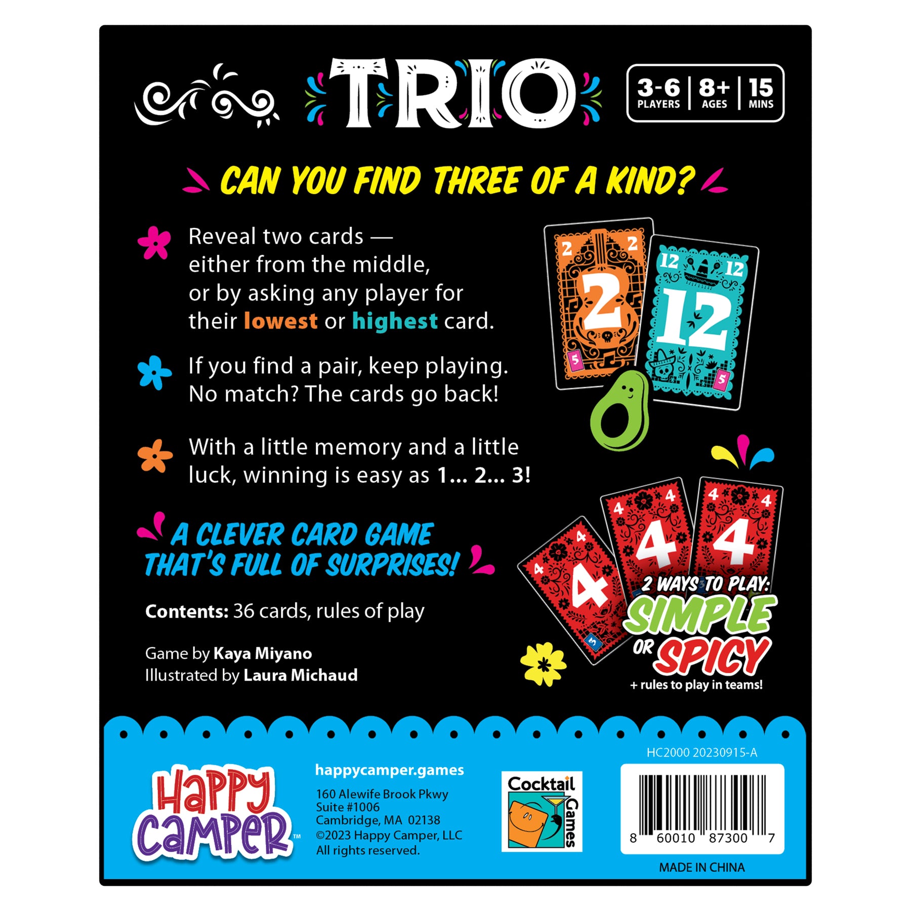 Trio Game - Family Card Game