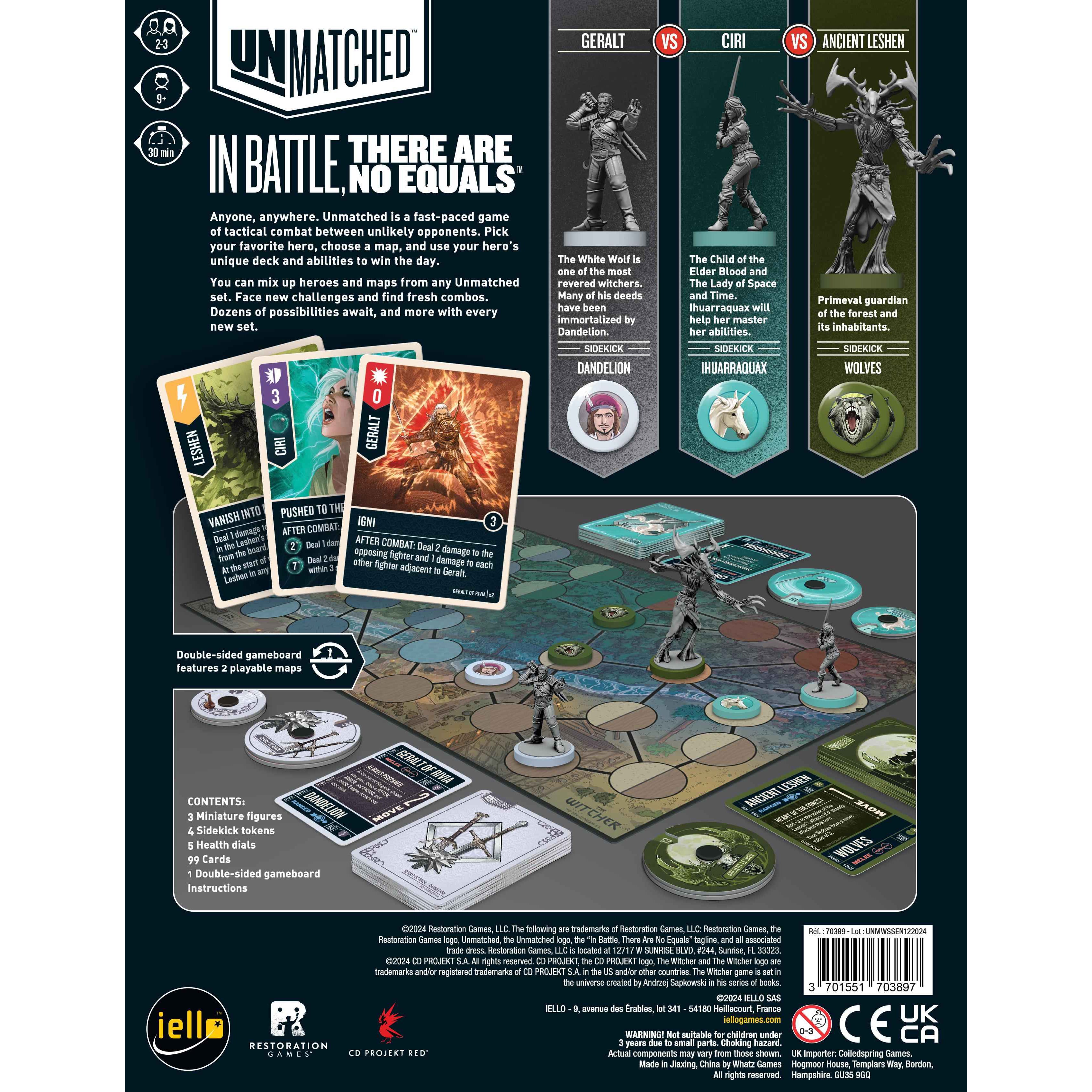 Unmatched: The Witcher Bundle with Foil Cards