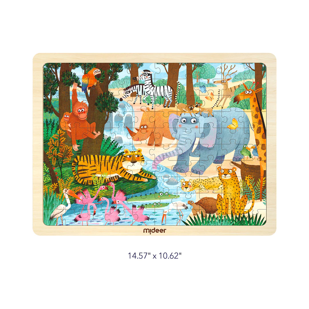 Wooden Puzzle: Woodland Animals 100P