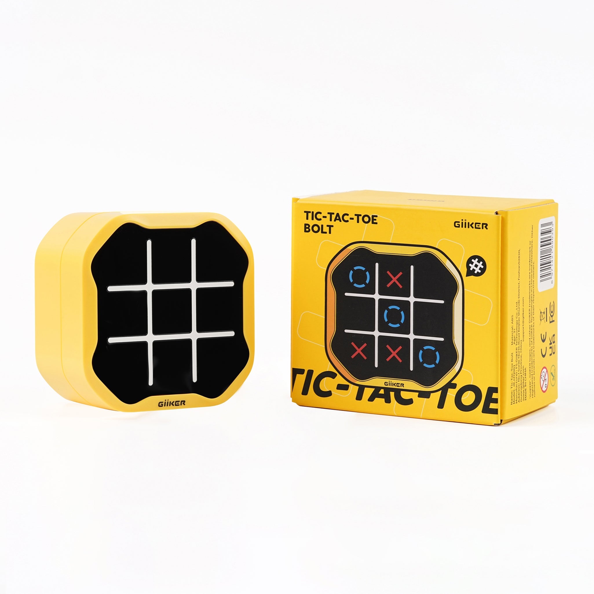 GiiKER Tic Tac Toe Bolt – 3-in-1 Handheld Game for Kids 3+ | Boost Focus, Memory & Quick Thinking On-the-Go