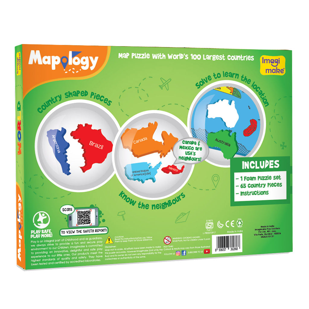 Imagimake Mapology: World Jigsaw Puzzle