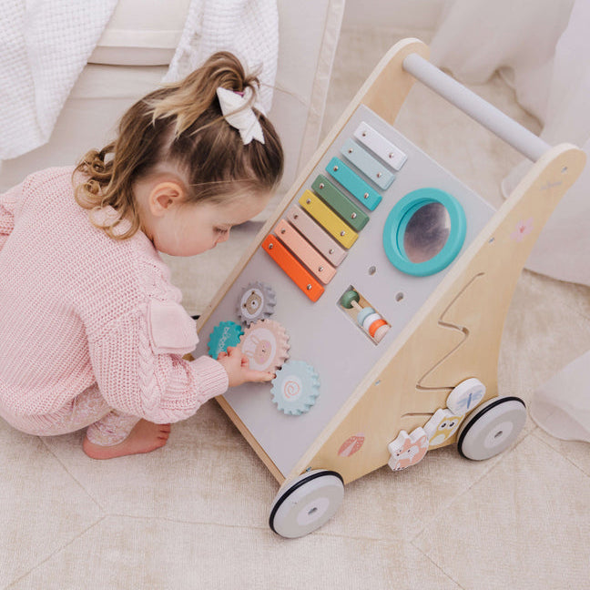 Bubble Wooden Activity Play Walker