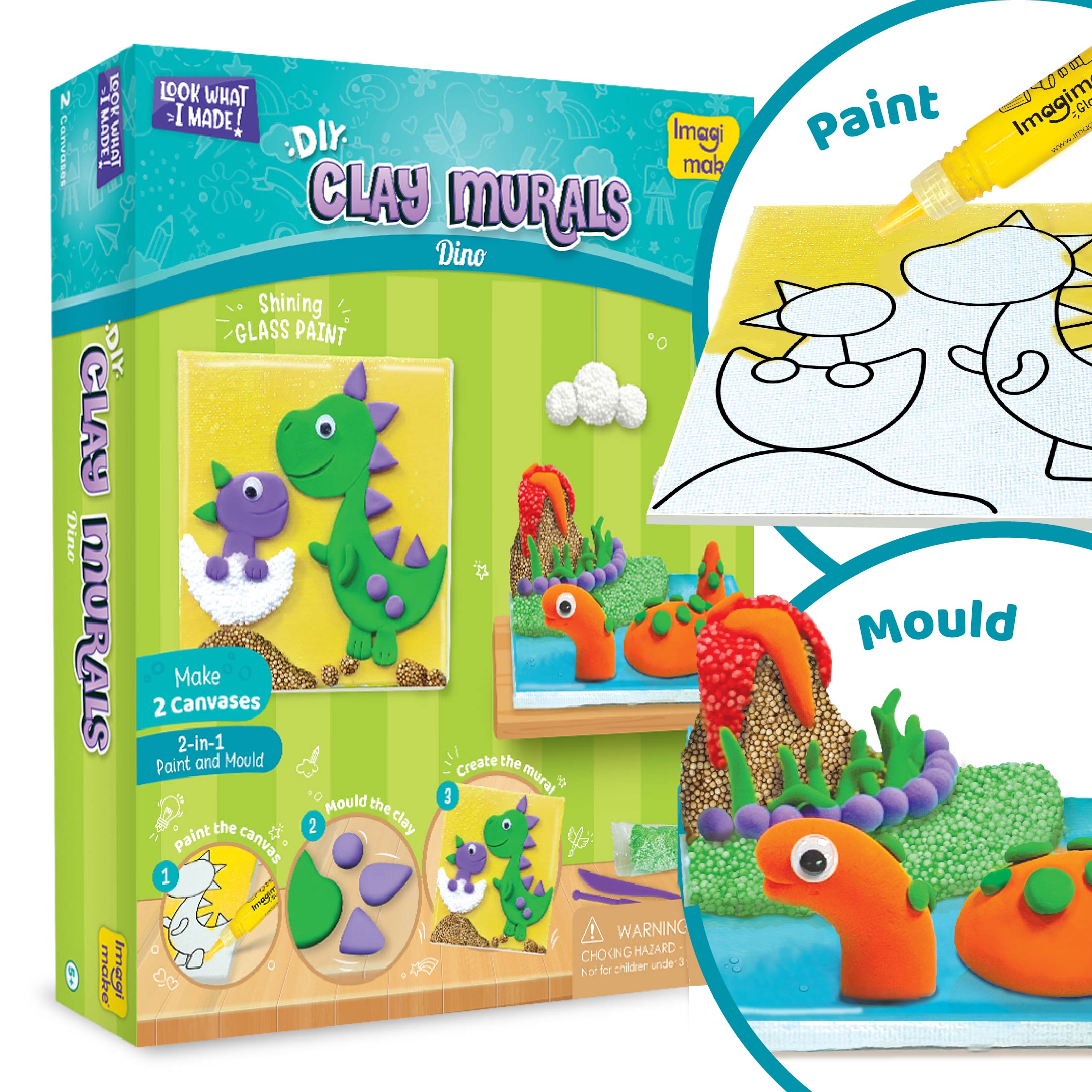 Clay Murals Dino - Modeling Clay