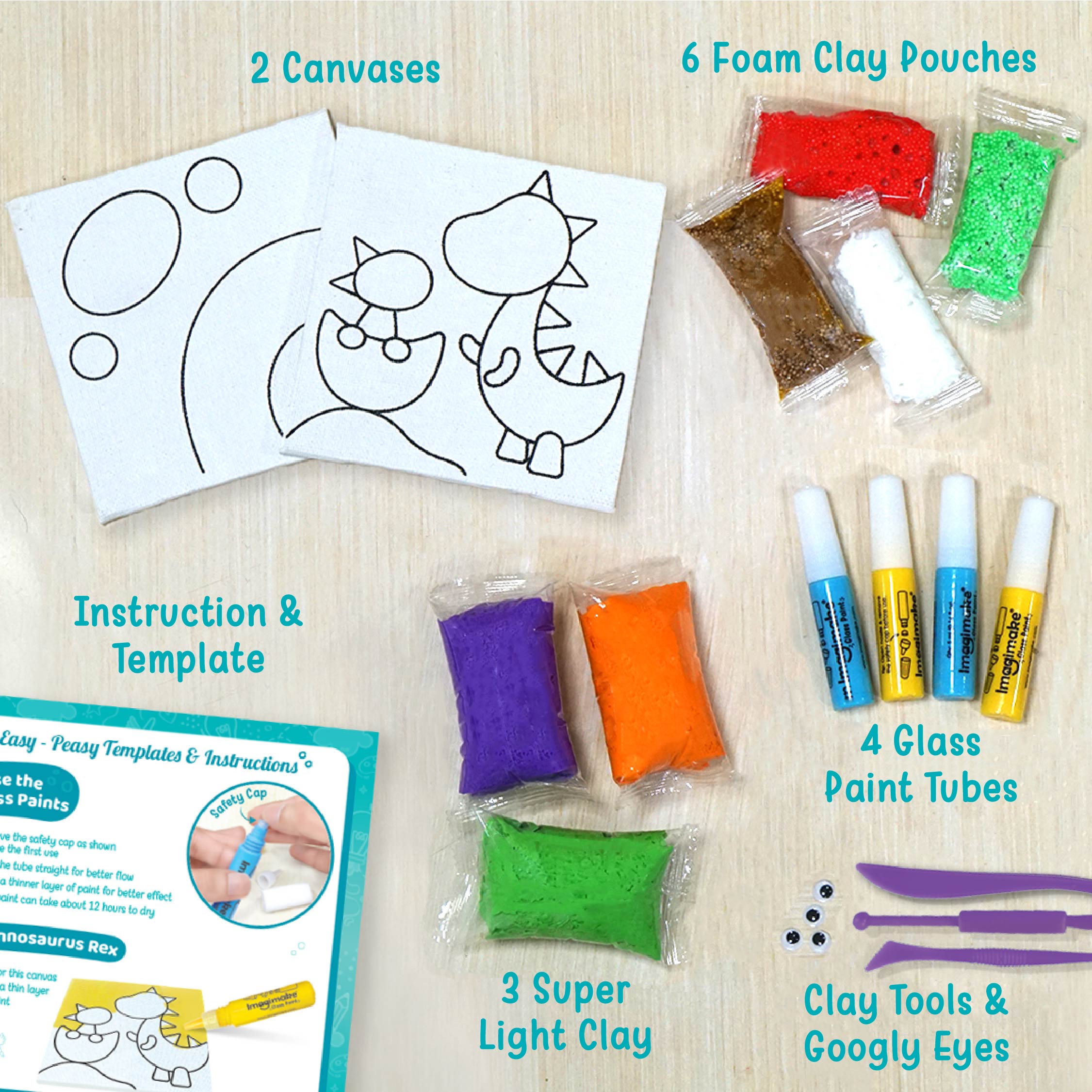 Clay Murals Dino - Modeling Clay