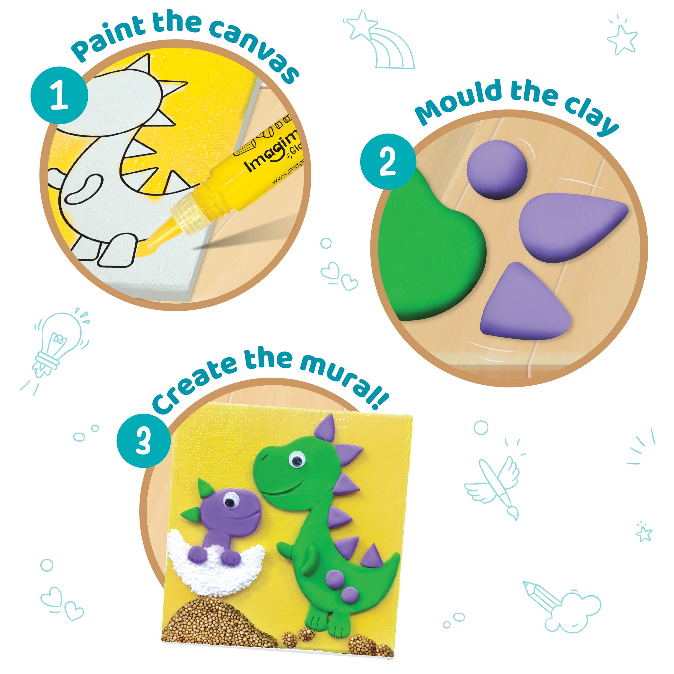 Imagimake Clay Murals Dino - Modeling Clay