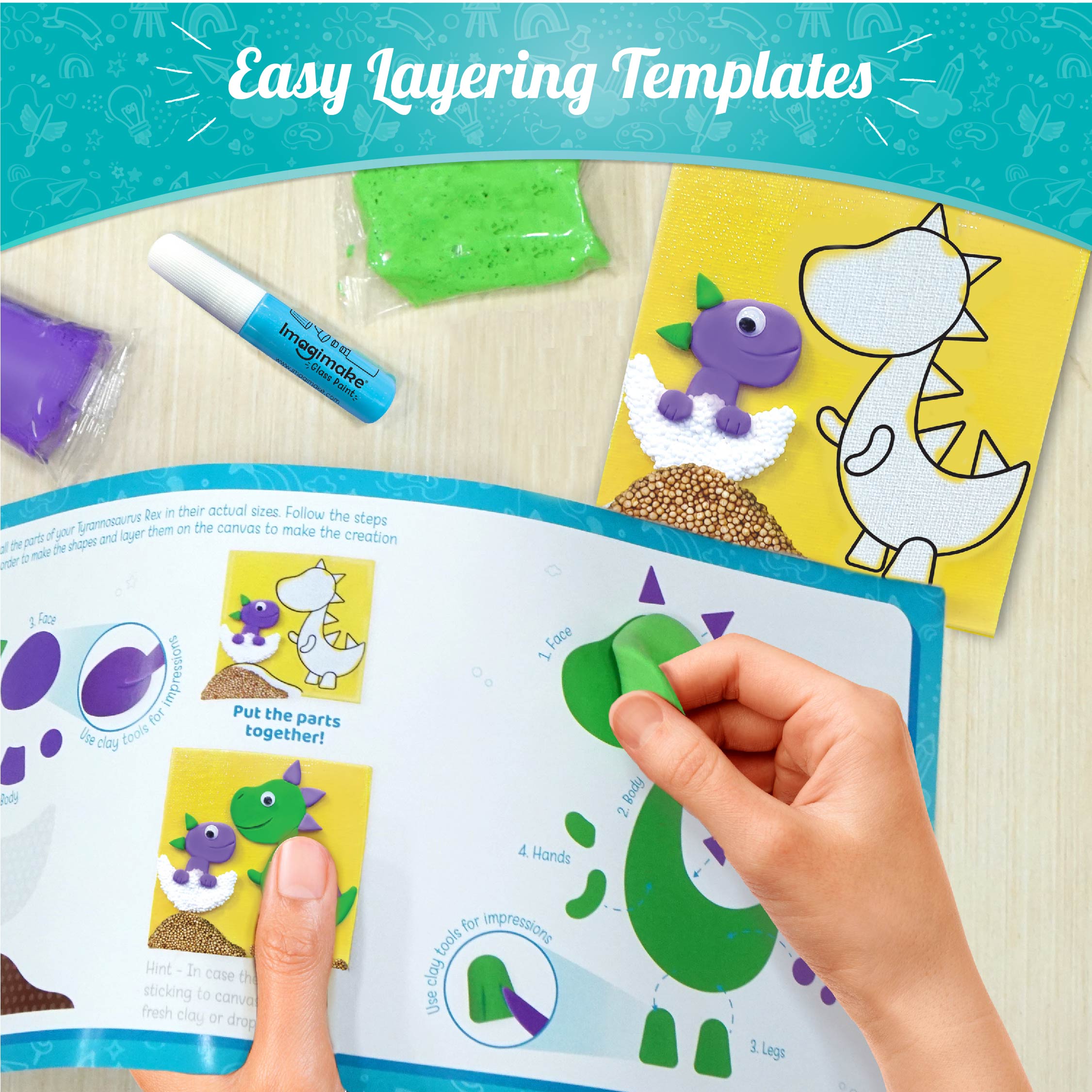 Imagimake Clay Murals Dino - Modeling Clay
