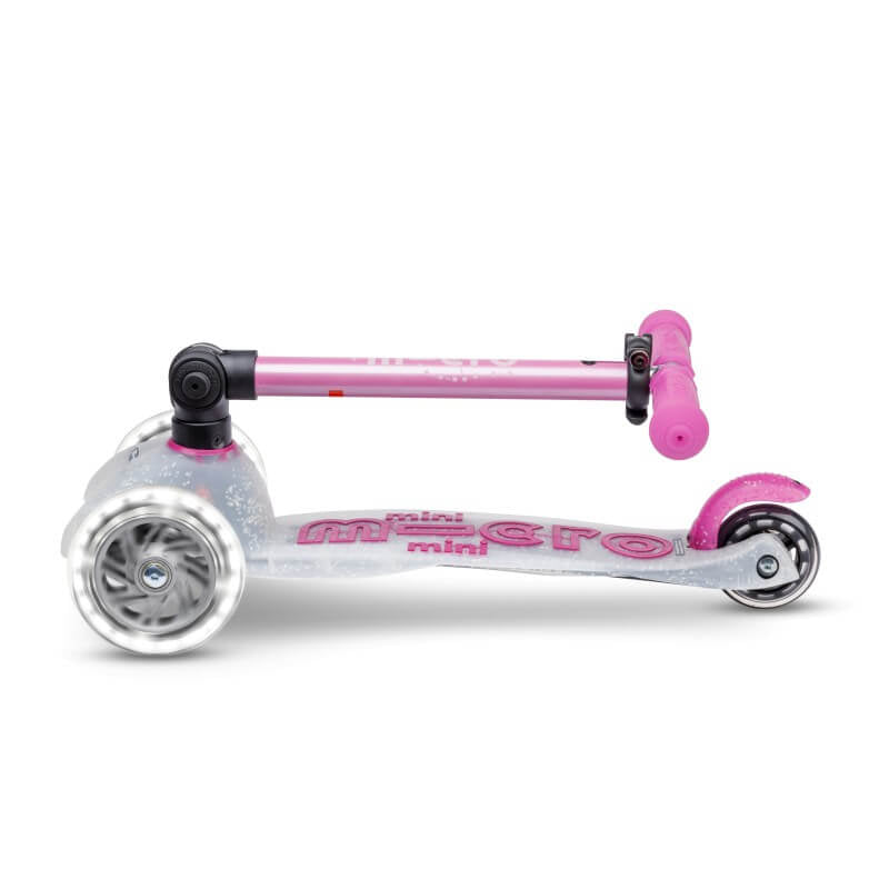 Micro Scooter Mini Deluxe Foldable Orion LED - Pink