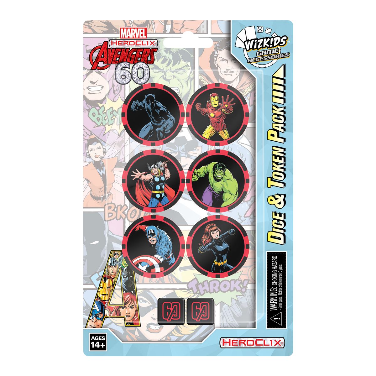Marvel HeroClix: Avengers 60th Anniversary Dice & Token Pack