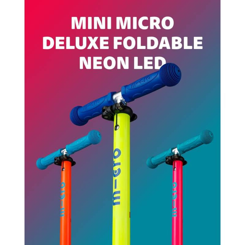Micro Scooter Mini Deluxe Foldable Neon LED – image 4