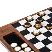 Deluxe Magnetic Wooden Checker