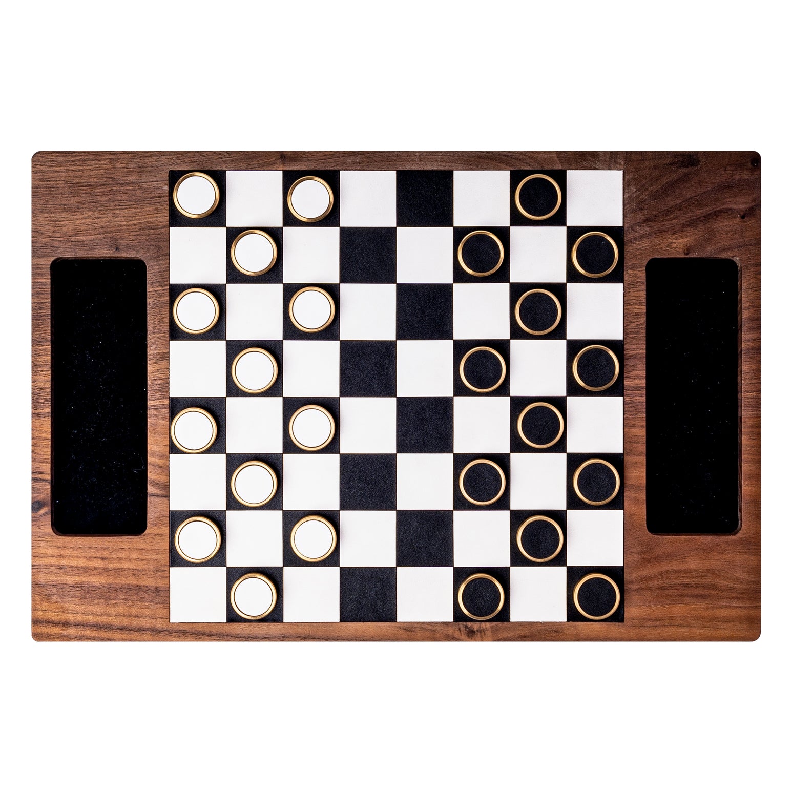 Deluxe Magnetic Wooden Checker