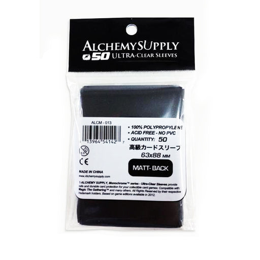 Alchemy Supply Matt Black Sleeves: Standard Card Size - TOYTAG